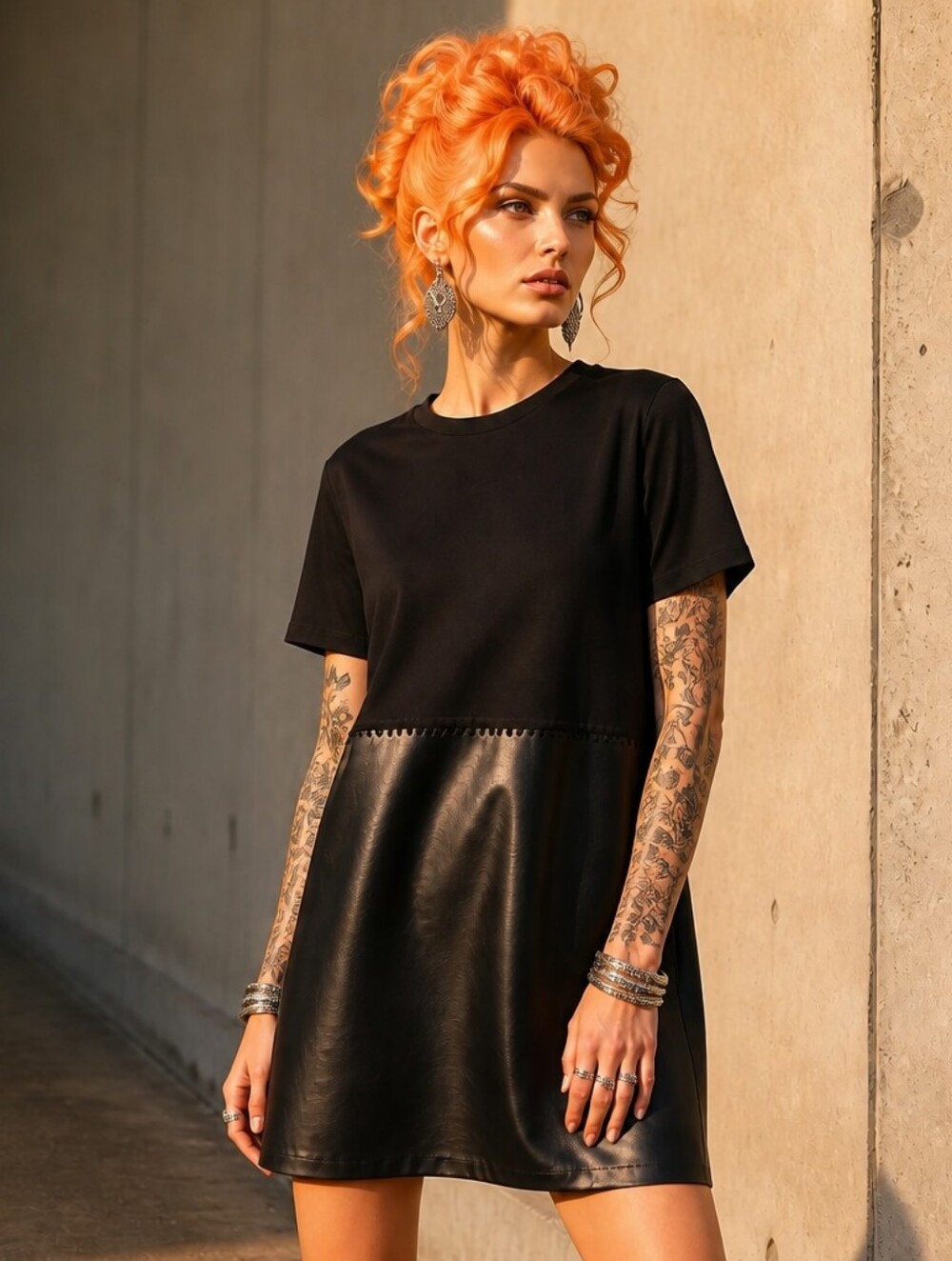 Zara Black Crewneck Top